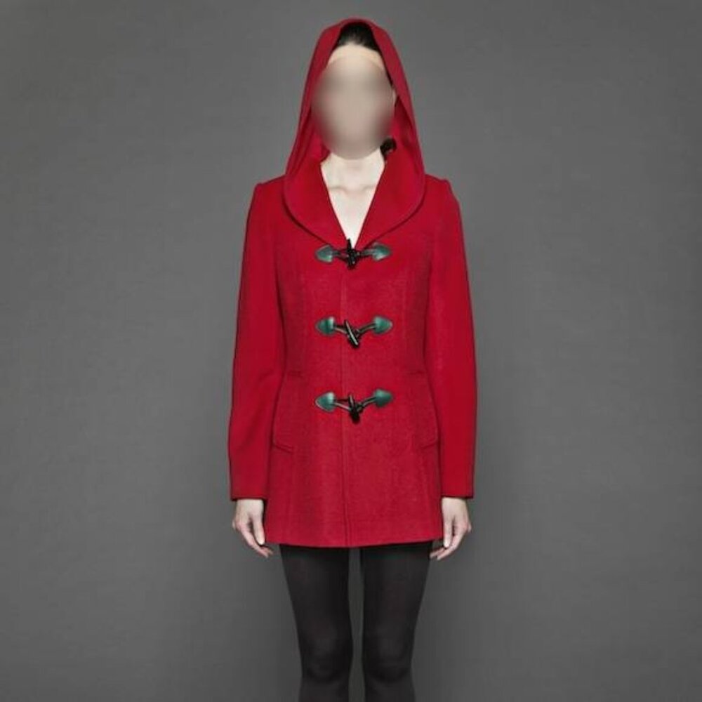 Bojana Sentaler Red Alpaca Duffle Coat